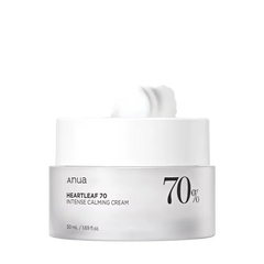Anua Heartleaf 70 Intense Calming Cream jar with a white background