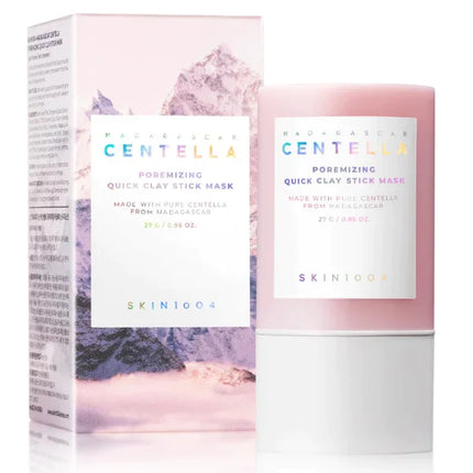 SKIN1004 Centella Poreminizing Quick Clay Stick Mask packaging and product on a white background