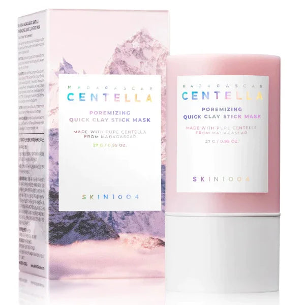 SKIN1004 Centella Poreminizing Quick Clay Stick Mask packaging and product on a white background