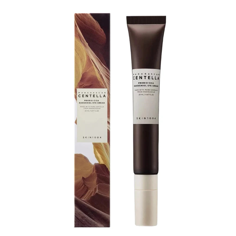 Skintouch Centella Asiatica eye cream with packaging on a white background