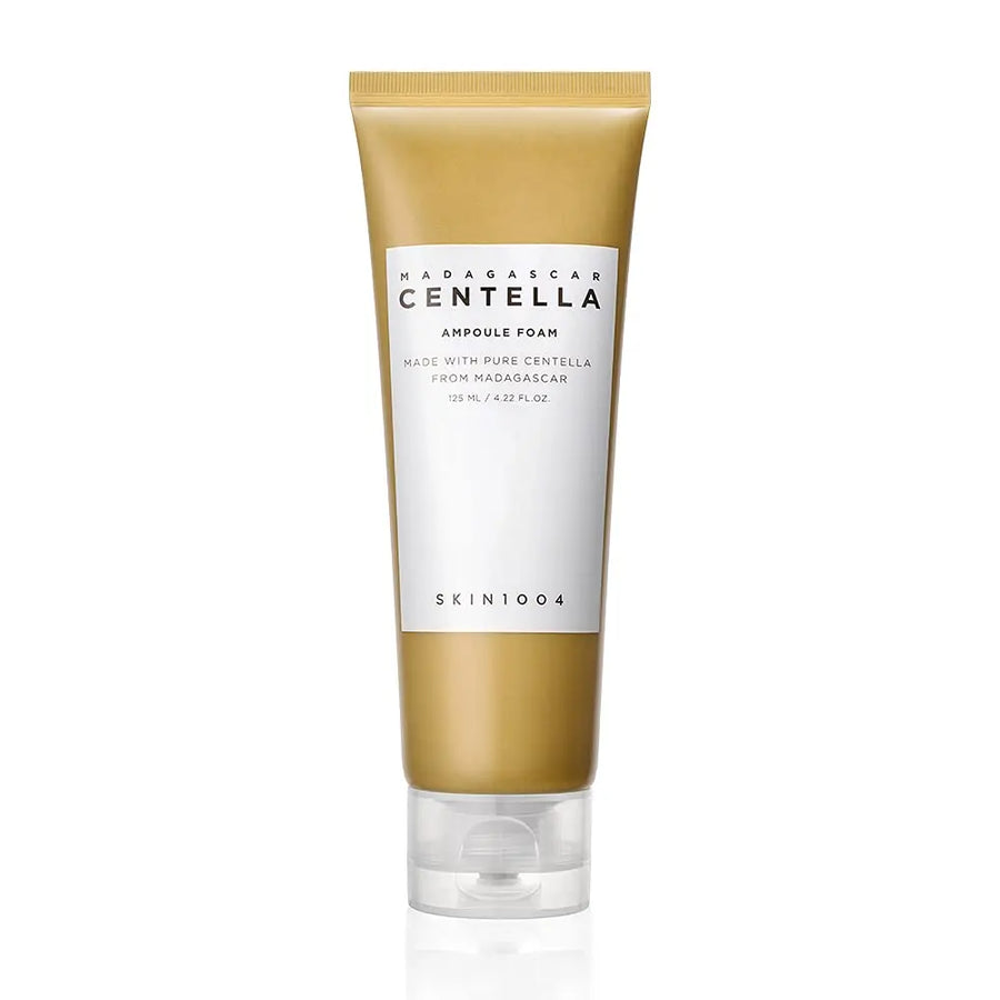 Skincare tube labeled 'Madagascan Centella' on a white background
