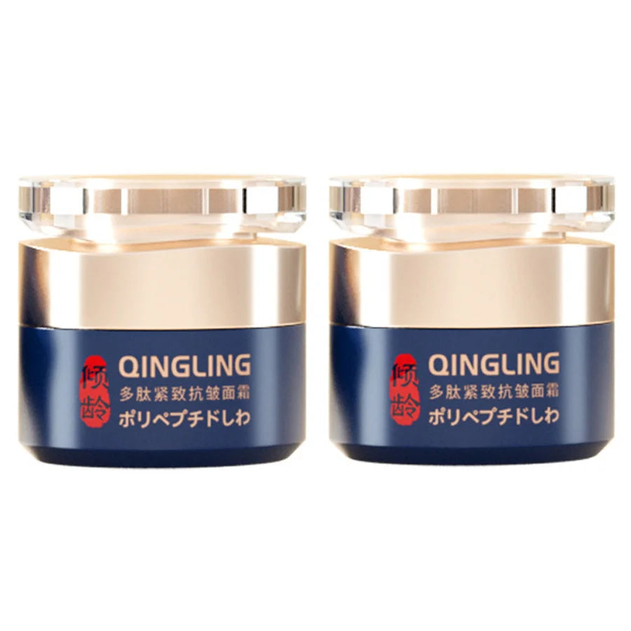 Two jars of Qingling skincare product on a white background