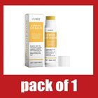 OUHOE Lemon Lip Balm packaging on a white background with red border