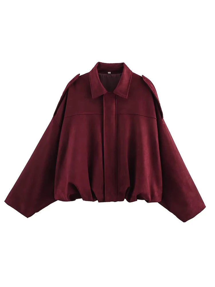 Maroon cape on a white background