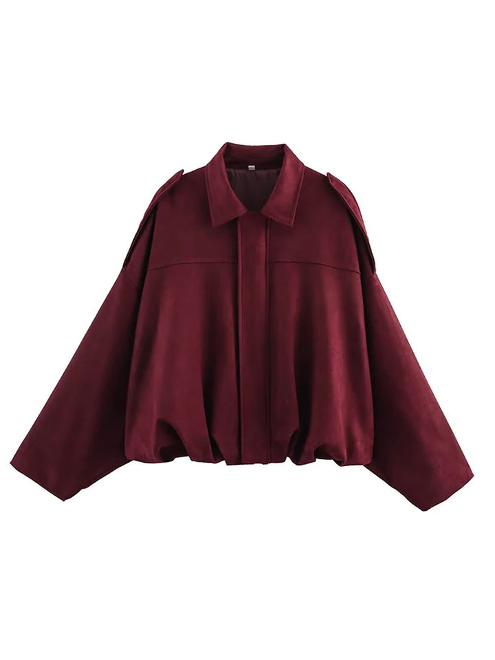 Maroon cape on a white background