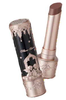 Decorative lipstick with intricate design on a white background